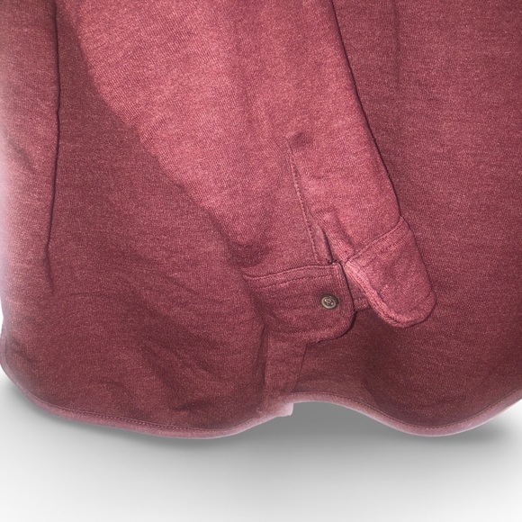 EUC St John's Bay Button Down Shirt Jacket Burgundy - Picture 4 of 8